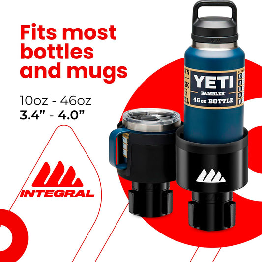 Integral Ultimate Car Cup Holder Expander – Adjustable Base