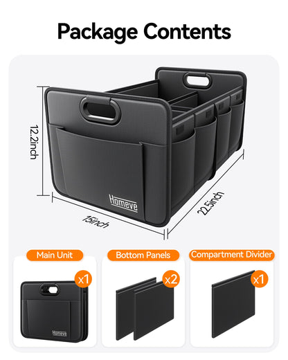 Homeve Waterproof Car Trunk Organizer Foldable